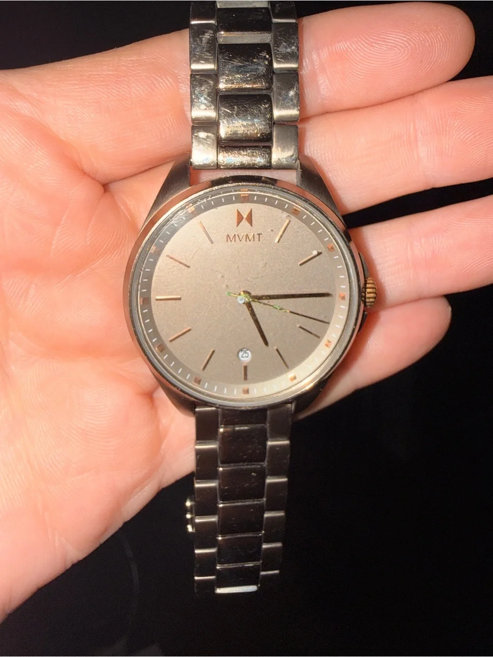 MVMT Coronada 36mm Pewter Watch Rose Gold Accents | Bloomingdales | Good con.